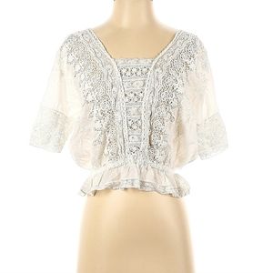 LoveShackFancy Jane Boho Lace Top